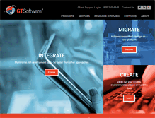 Tablet Screenshot of gtsoftware.com